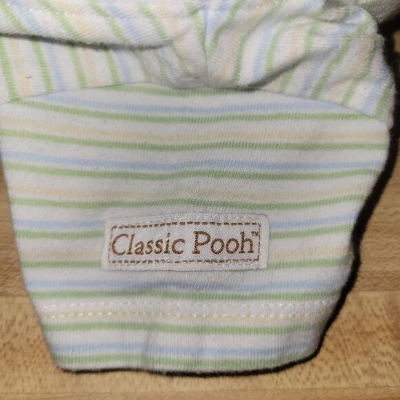 Classic Pooh Baby Romper Green Winnie the Pooh “Fly Up!” Embroidery Outfit 6M - Picture 9 of 10